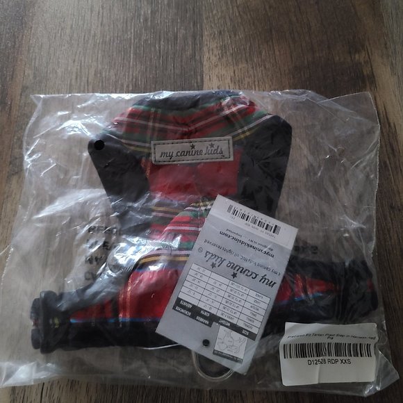 Step Easy Plaid Forest Friends Warm Fleece Lined Harness | 3 LBS to 20 LBS - Picture 5 of 5